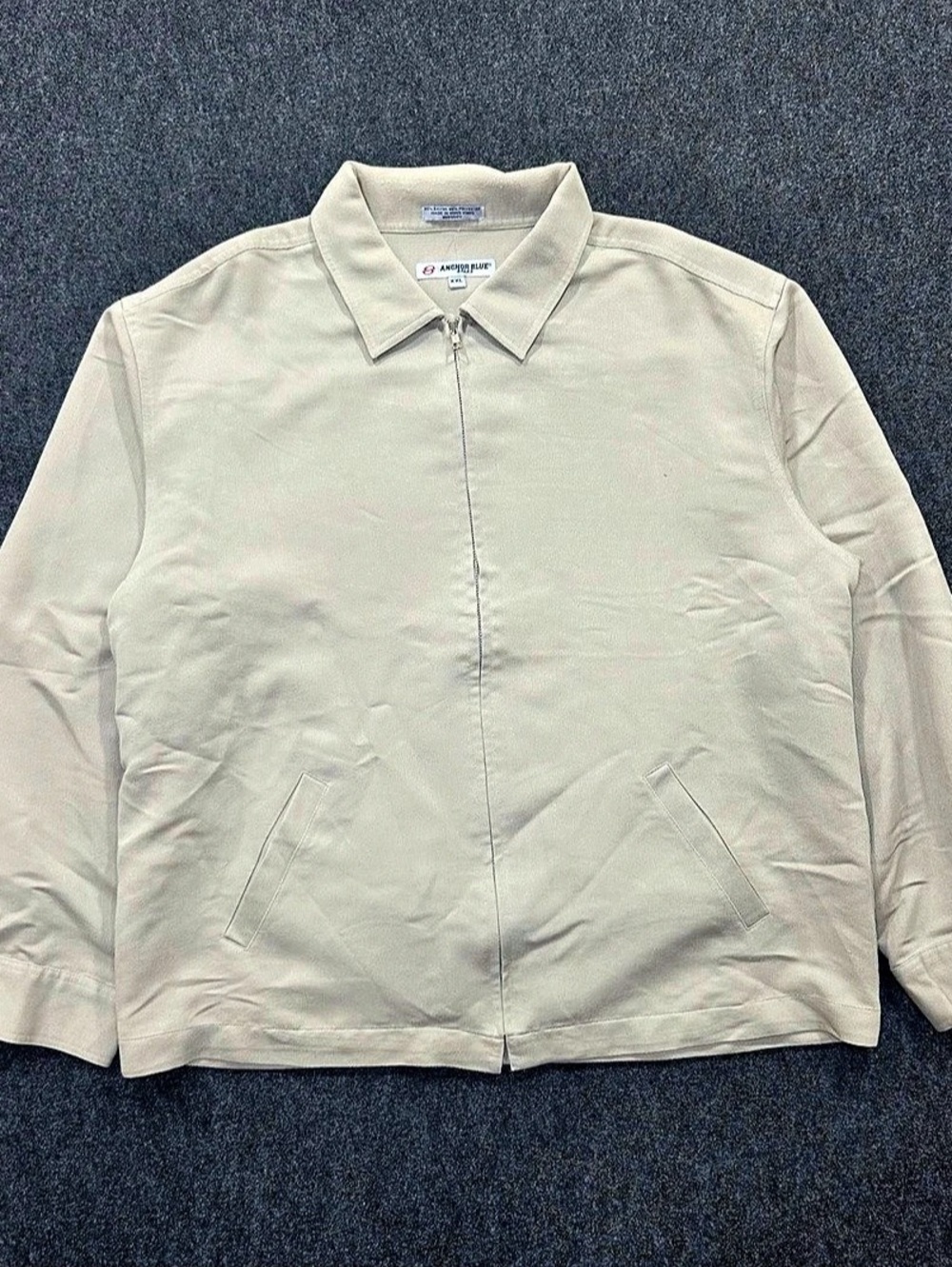 Anchor Blue Lightweight Zip Jacket Gray XXL